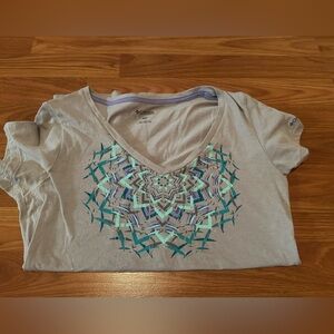 Columbia Light Gray Mandala Graphic Tee